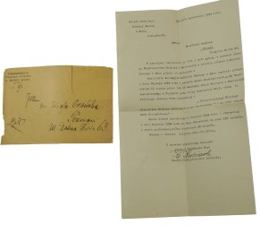 Józefa Orańska korespondencja od ks. Kuliszaka , proboszcza bukowskiego, datowana 8.IV.1934r. w sprawie obrazu 