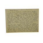 Józefa Orańska - zestaw 10 kart pocztowych z korespondencją do J. Orańskiej z nagłówkiem Biblioteki Kórnickiej, lata 1938-39 i 1946-48