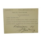 Józefa Orańska - zestaw 10 kart pocztowych z korespondencją do J. Orańskiej z nagłówkiem Biblioteki Kórnickiej, lata 1938-39 i 1946-48