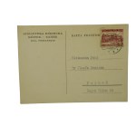 Józefa Orańska - zestaw 10 kart pocztowych z korespondencją do J. Orańskiej z nagłówkiem Biblioteki Kórnickiej, lata 1938-39 i 1946-48