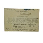 Józefa Orańska - zestaw 10 kart pocztowych z korespondencją do J. Orańskiej z nagłówkiem Biblioteki Kórnickiej, lata 1938-39 i 1946-48