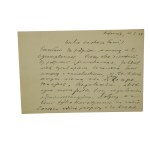 Józefa Orańska - zestaw 10 kart pocztowych z korespondencją do J. Orańskiej z nagłówkiem Biblioteki Kórnickiej, lata 1938-39 i 1946-48