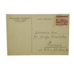 Józefa Orańska - zestaw 10 kart pocztowych z korespondencją do J. Orańskiej z nagłówkiem Biblioteki Kórnickiej, lata 1938-39 i 1946-48