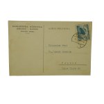 Józefa Orańska - zestaw 10 kart pocztowych z korespondencją do J. Orańskiej z nagłówkiem Biblioteki Kórnickiej, lata 1938-39 i 1946-48