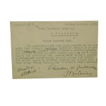 Józefa Orańska - zestaw 10 kart pocztowych z korespondencją do J. Orańskiej z nagłówkiem Biblioteki Kórnickiej, lata 1938-39 i 1946-48