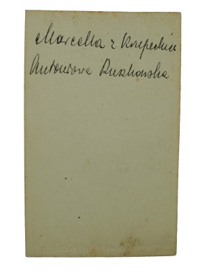 Fotografia kartonikowa CDV Marcella z Krupeckich Antoniowa Ruszkowska