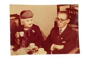 Mieczysława Ćwiklińska [1879-1972] i Arnold Szyfman [1882-1967] , fotografia Karol Szczeciński
