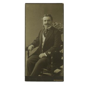 Fotografia kartonikowa CDV Georg Springer wykonana w zakładzie Udo Mertensa w Poznaniu