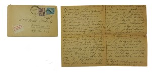 Stefan WIECHECKI alias Wiech [1896-1979] correspondence to Irena Wiechecka , dated: Stalinogród 20.III.1955.