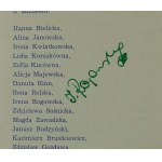 Mieczysław FOGG [1901-1990] autograf artysty na programie Jubileuszu 80-lecia urodzin i 55-lecia pracy artystycznej, 30.V.1981r.