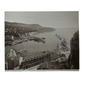 [NICEA] Wejście do portu / NICE Entree du Port , fotografia na kartonie , sygnowana Stengel & Co.