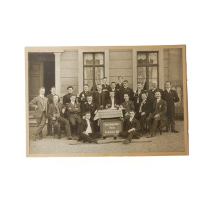 [UNIEMYŚL] (gm. Lubawka) Związek Czeladników, 1910r., zdjęcie grupowe