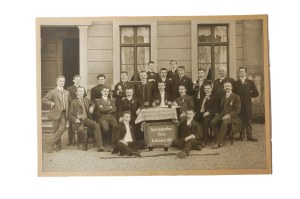 [UNIEMYŚL] (gm. Lubawka) Związek Czeladników, 1910r., zdjęcie grupowe