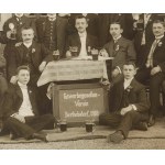 [UNIEMYŚL] (gm. Lubawka) Związek Czeladników, 1910r., zdjęcie grupowe