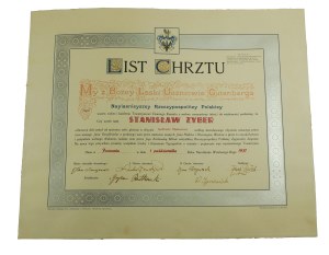 We by God's grace disciples of Gutenberg - LETTER OF CHRIST , liberation on printer, Poznań October 1, 1937