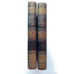 Dzieje Literatury Polskiej w zarysie t. I+II opr. Wójcik 1903 r. PÓŁSKÓREK /m.