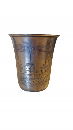 Kiddush mug - silver - tsarist Russia 2nd half 19th century JUDAICA