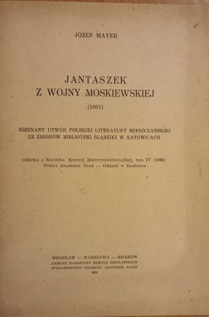 Yantashe of the Moscow War 1661 Joseph Mayer