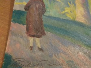 Woman with palm tree Kazimierz Puchała 1926.