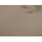 Portret litografia Hermann Struck