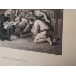 Narodzenie Chrystusa staloryt Poussin / W. French 1880 r.