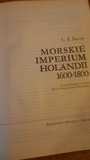 Maritime empire of the Netherlands 1600-1800 C.R. Boxer
