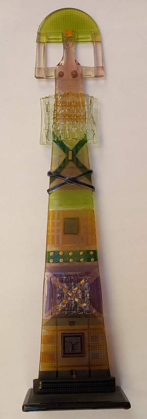 Keeper of the home hearth Goddesses glass Magdalena and Andrew Kucharski 2006.