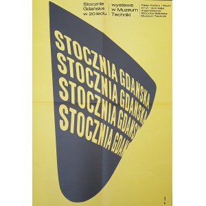 Stocznia Gdańska Wojciech Zamecznik PLAKAT 1966 r.