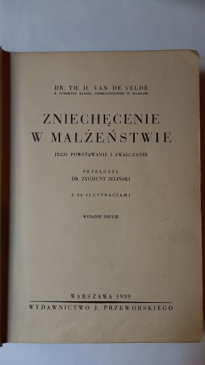 Discouragement in Van De Velde 1939 marriage.
