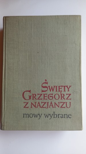 Saint Gregory of Nazianzus Selected Speeches /m.