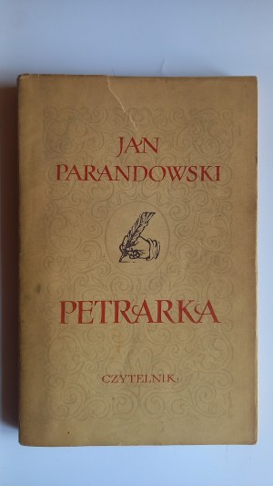 Petrarch Jan Parandowski 1st ed. 1956 AUTOGRAPH /m.