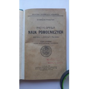 Encyklopedia nauk pomocniczych cz. I Ptaszycki 1922 r. /m.