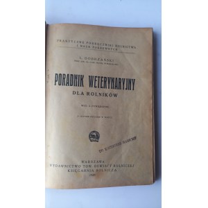 Poradnik weterynaryjny Dobrzański 1929 r. /m.