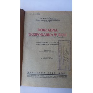 Dokładna gospodarka w roli Burmester 1927 r. /m.
