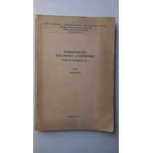 Najdawniejszy kalendarz Gnieźnieński Bolz /m.