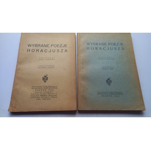 Wybrane poezje Horacjusza satyry listy epody ody Starowicz 1949 r. /m.