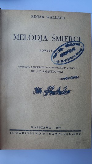 Melody of death + Door with seven locks Wallace 1937 /m.