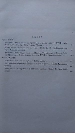 Studies on Silesian goldsmithing /m.