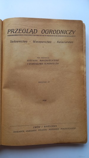 Horticultural Review / yearbook IX / 1926 /m.