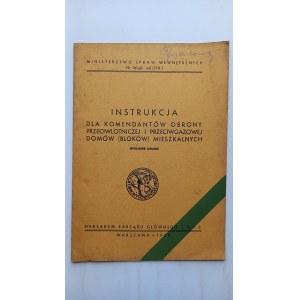 Instrukcja dla komendantów obrony przeciwlotniczej i przeciwgazowej .. 1939 r. /m.