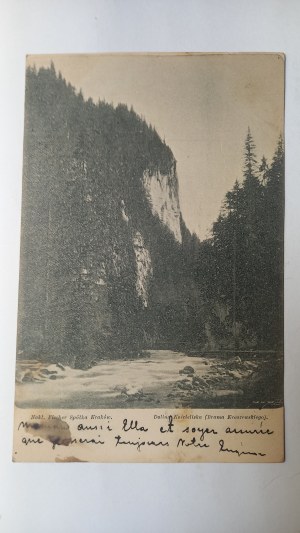 Tatra Mountains Koscieliska Valley Kraszewski's Gate before 1900.