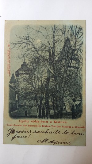 Krakow General view of the towers before 1900.
