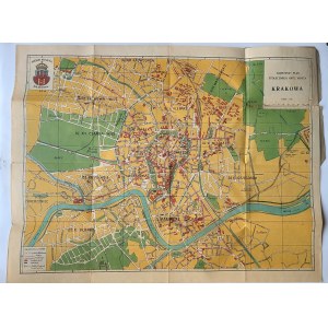 Najnowszy plan Krakowa Mapa Kraków 1910 r.