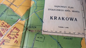 The latest plan of Krakow Map of Krakow 1910.