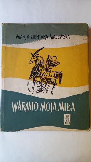 Warmia my love Zientara-Malewska AUTOGRAPH DEDICATION 1st edition 1959.