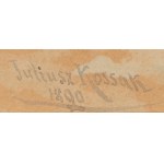 Juliusz Kossak (1824 - 1899), Franciszek Wodzicki na czele Pułku Krakusów