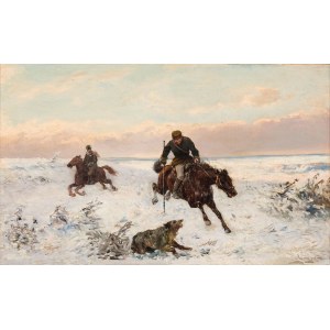 Józef Jaroszyński (1835 - 1900), Polowanie na wilka
