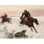 Józef Jaroszyński (1835 - 1900), Polowanie na wilka