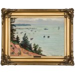 Mieczyslaw Filipkiewicz (1891 - 1951), "View from Kamienna Góra at the beginning of the construction of the port in Gdynia".
