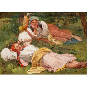 Wincenty Wodzinowski (1866 - 1940), Odpoczynek żniwiarek
